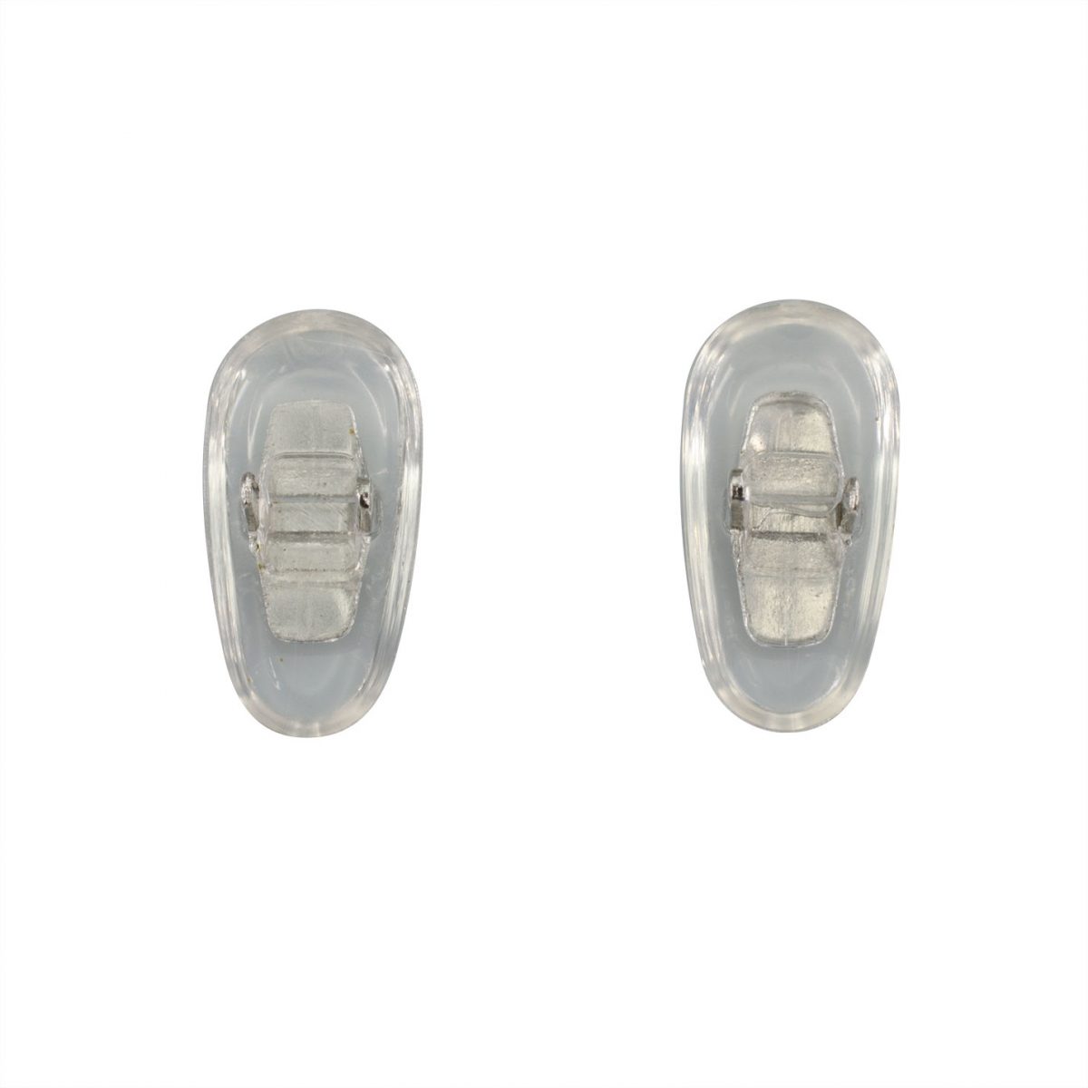 Crimp-On PVC Nose Pad Silver-12mm