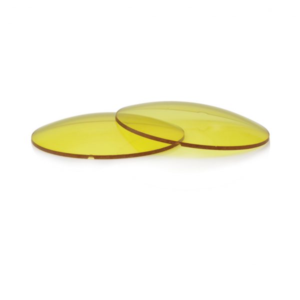 Yellow UV 400 CR39 Lenses – 25% Darkness