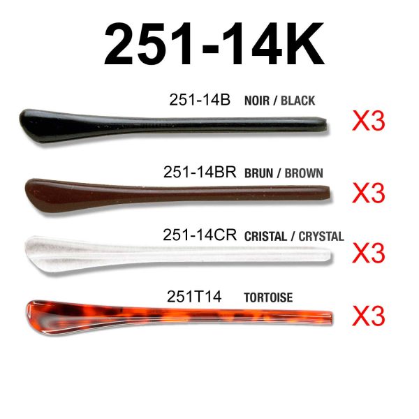 Embouts 1.4mm en acétate (assortis)