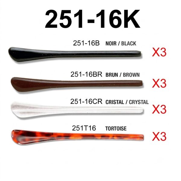 Embouts 1.6mm en acétate (assortis)