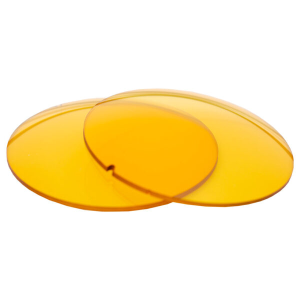 Deep Yellow UV 400 CR39 Lenses – 25% Darkness (CLEARANCE)