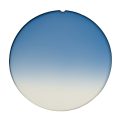 Lentilles dégradées bleues CR-39