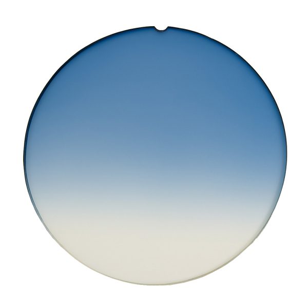 Lentilles dégradées bleues CR-39