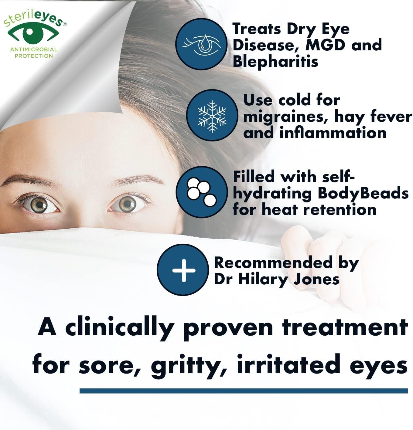 The Eye Doctor Premium® Antibacterial Dry Eye Compress - Image 3