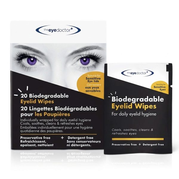 Lingettes oculaires biodégradables – Boîte de 20 – The Eye Doctor