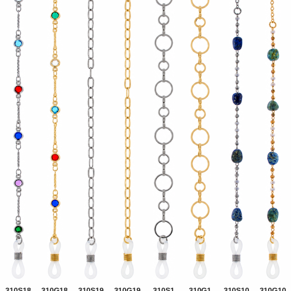 Chaînes à lunettes, styles assortis